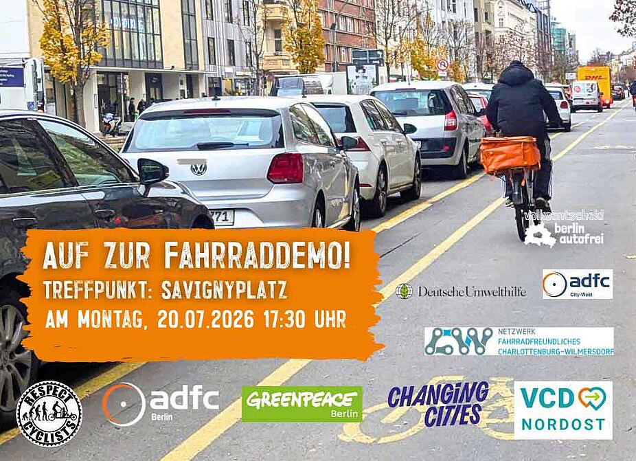 Sharepic der Kantstrassendemo 20.07.2026 Sharepic der Kantstrassendemo 20.07.2026