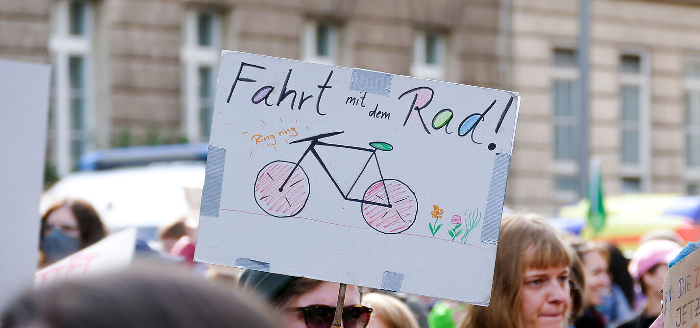 Klimastreik September 2022 Schild beim Klimastreik September 2022