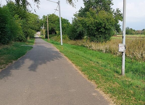 Radverkehrszähler am Randweg in Leinfelden Radverkehrszähler am Randweg in Leinfelden