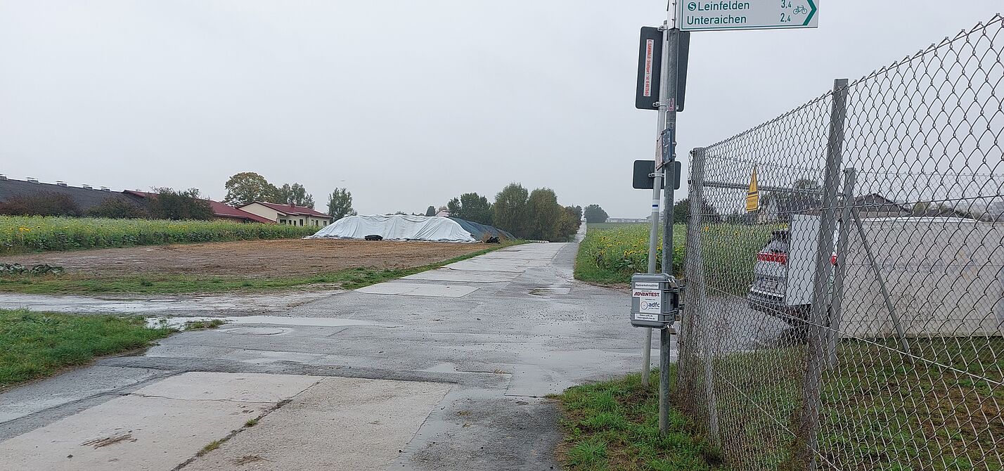 Radverkehrszähler beim Umspannwerk in Echterdingen Radverkehrszähler beim Umspannwerk in Echterdingen