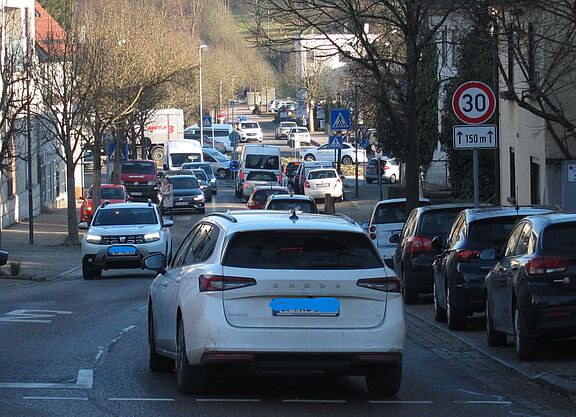 Viel Verkehr in Rechberghausen Viel Verkehr in Rechberghausen