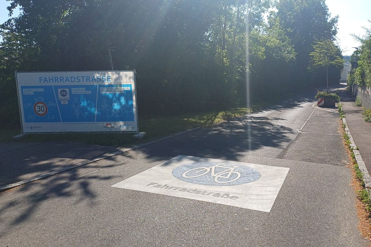 Fahrradstraße Karl-Kübler-Straße (Info-Plakat) Fahrradstraße Karl-Kübler-Straße (Info-Plakat)