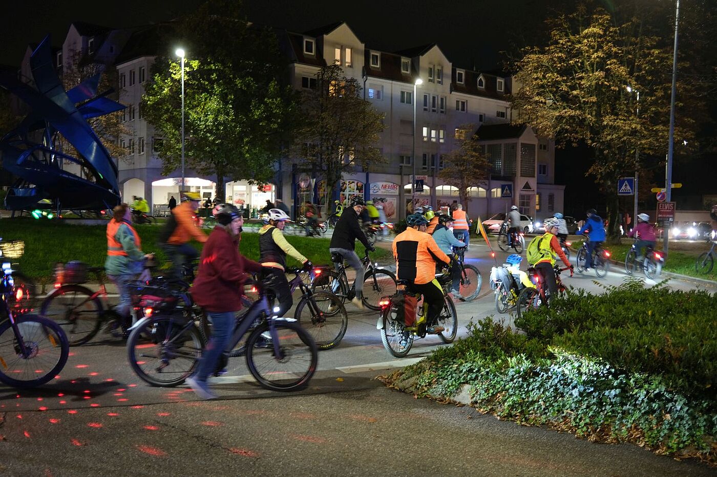 ADFC-BikeNight 2025 (Kreisverkehr "Strudel", Göppingen)