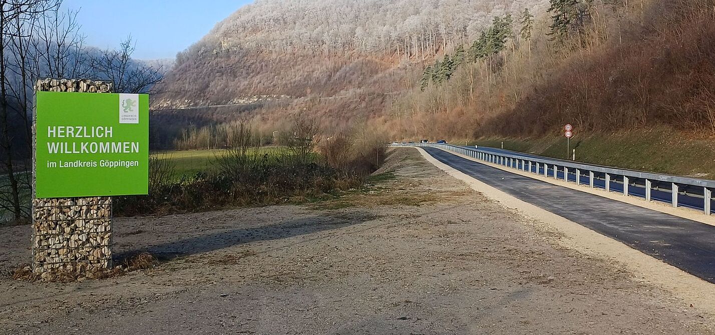 Radweg entlang B10 von Geislingen nach Amstetten