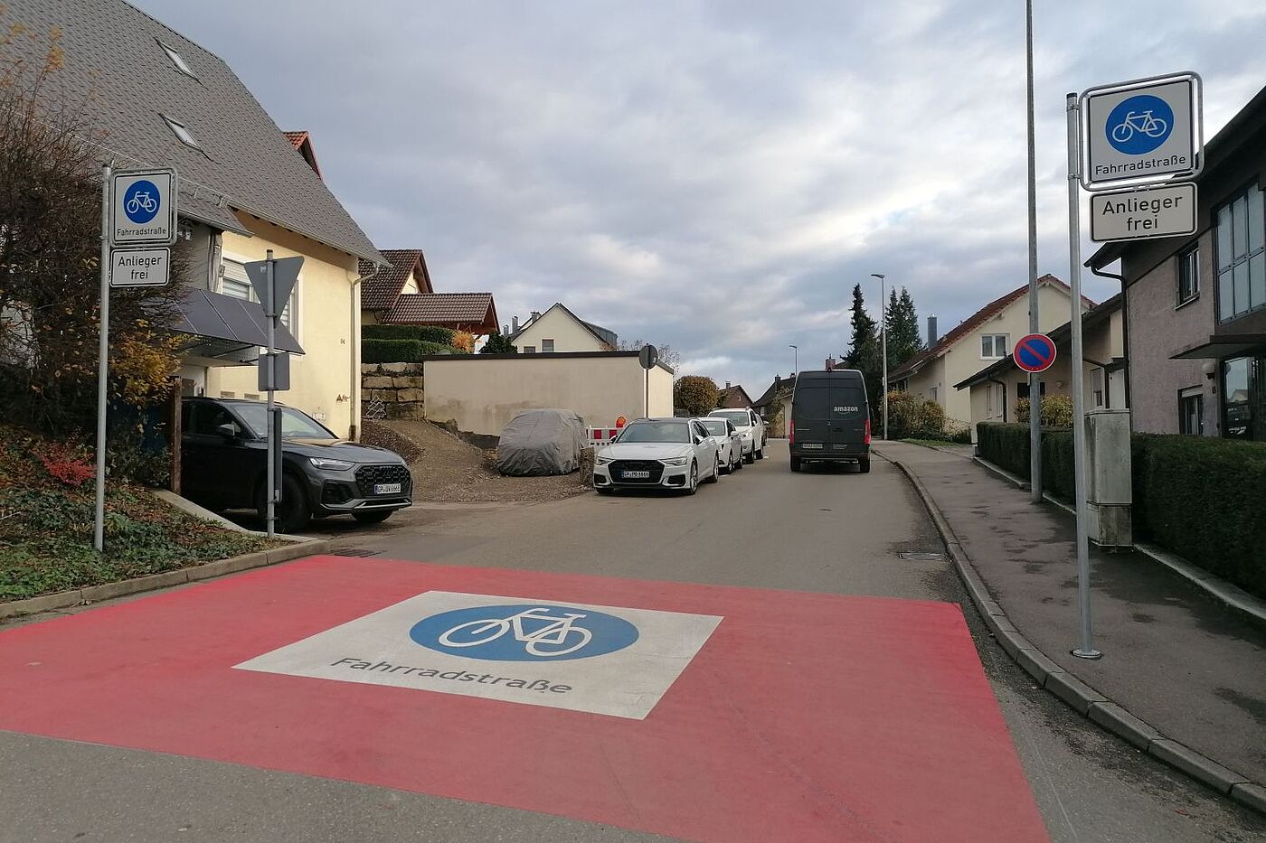 Fahrradstraße Karl-Kübler-Straße (Beginn Stauferhalde)