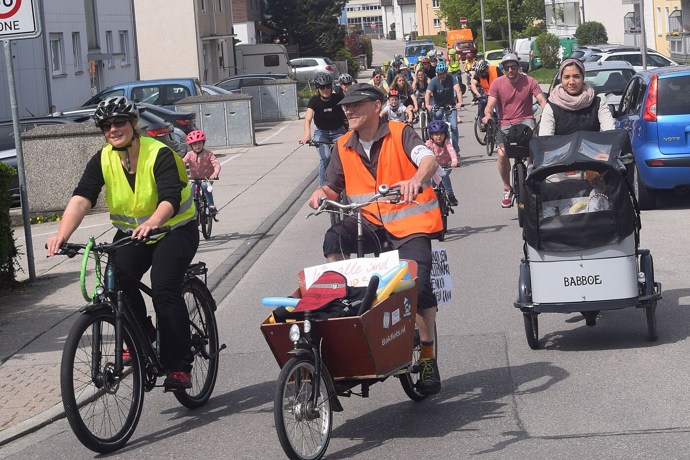 Lastenräder Lastenräder bei der Demo auf der Straße