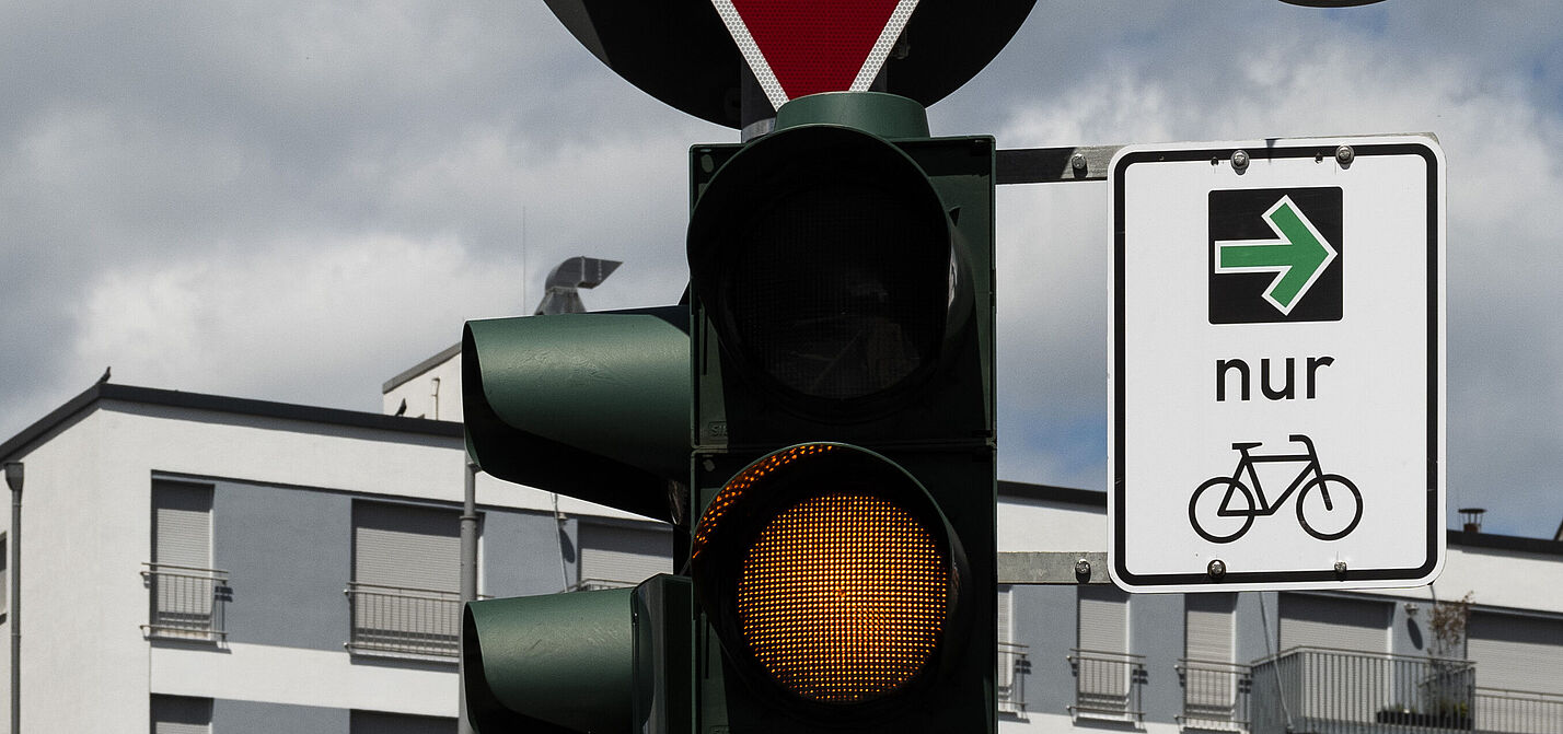 Grünpfeil Grüner Pfeil für Radfahrer