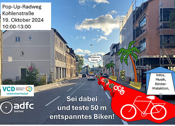 PopUp-Radweg in St. Ingbert PopUp-Radweg in St. Ingbert