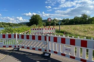 Sperrung Saarradweg zwischen Wallerfangen und Rehlingen Sperrung Saarradweg zwischen Wallerfangen und Rehlingen