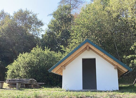 Neue Radwanderhütte am Werratal-Radweg