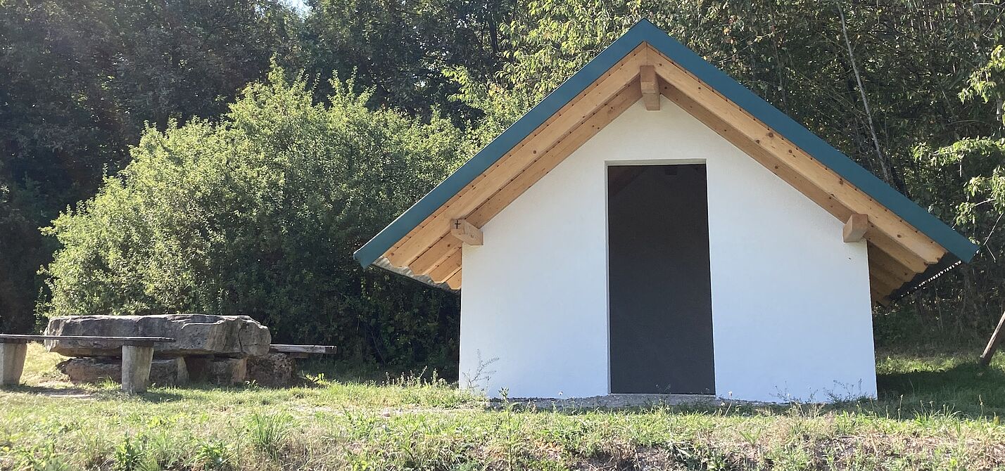 Neue Radwanderhütte am Werratal-Radweg