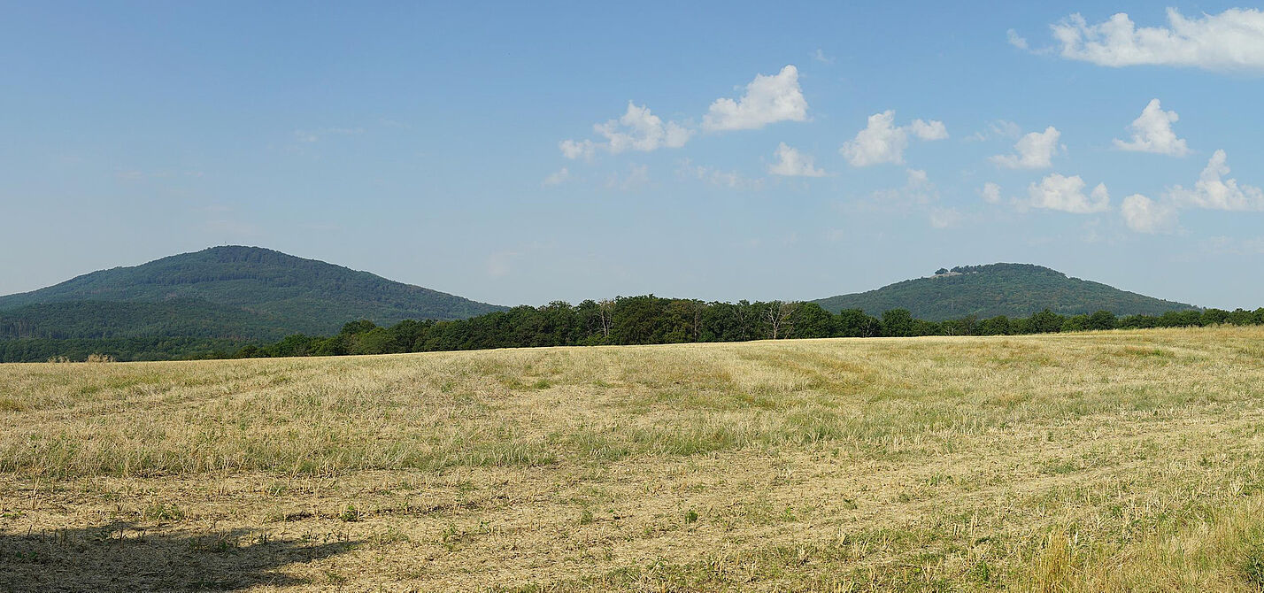 Blick auf die Geleichberge