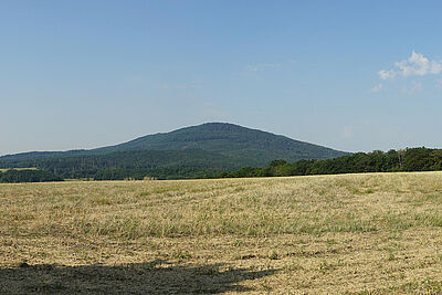 Blick auf die Geleichberge