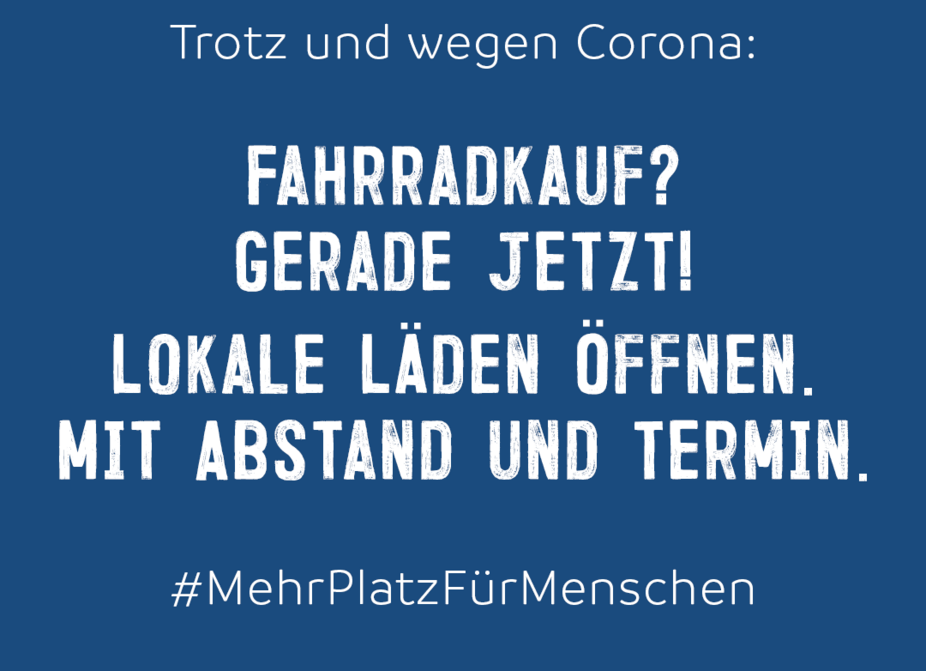 Sharepic Fahrradhandel öffnen Sharepic Fahrradhandel öffnen