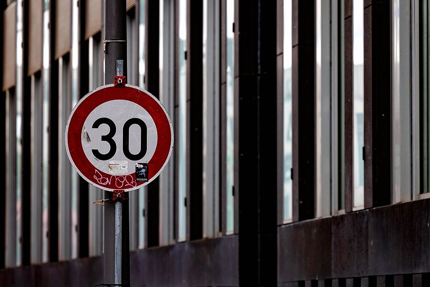 Tempo 30 Tempo 30-Schild