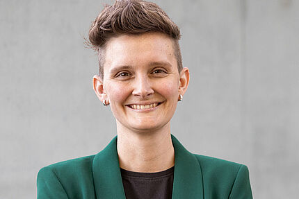 Portrait von Mitglied des ADFC-Bundesvorstandes Cathrin Cailliau.