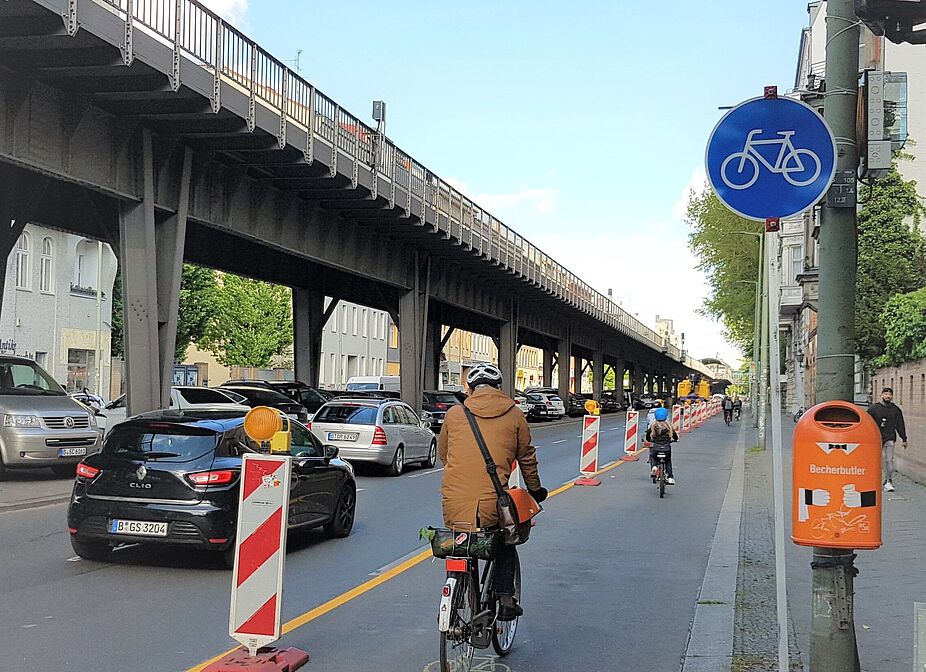 Popup-Radspur in Berlin  Popup-Radspur in Berlin