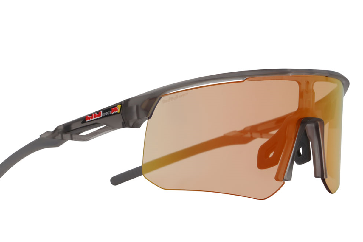 Freistelleraufnahme der Radbrille Red Bull Spect Riddle von der Seite.