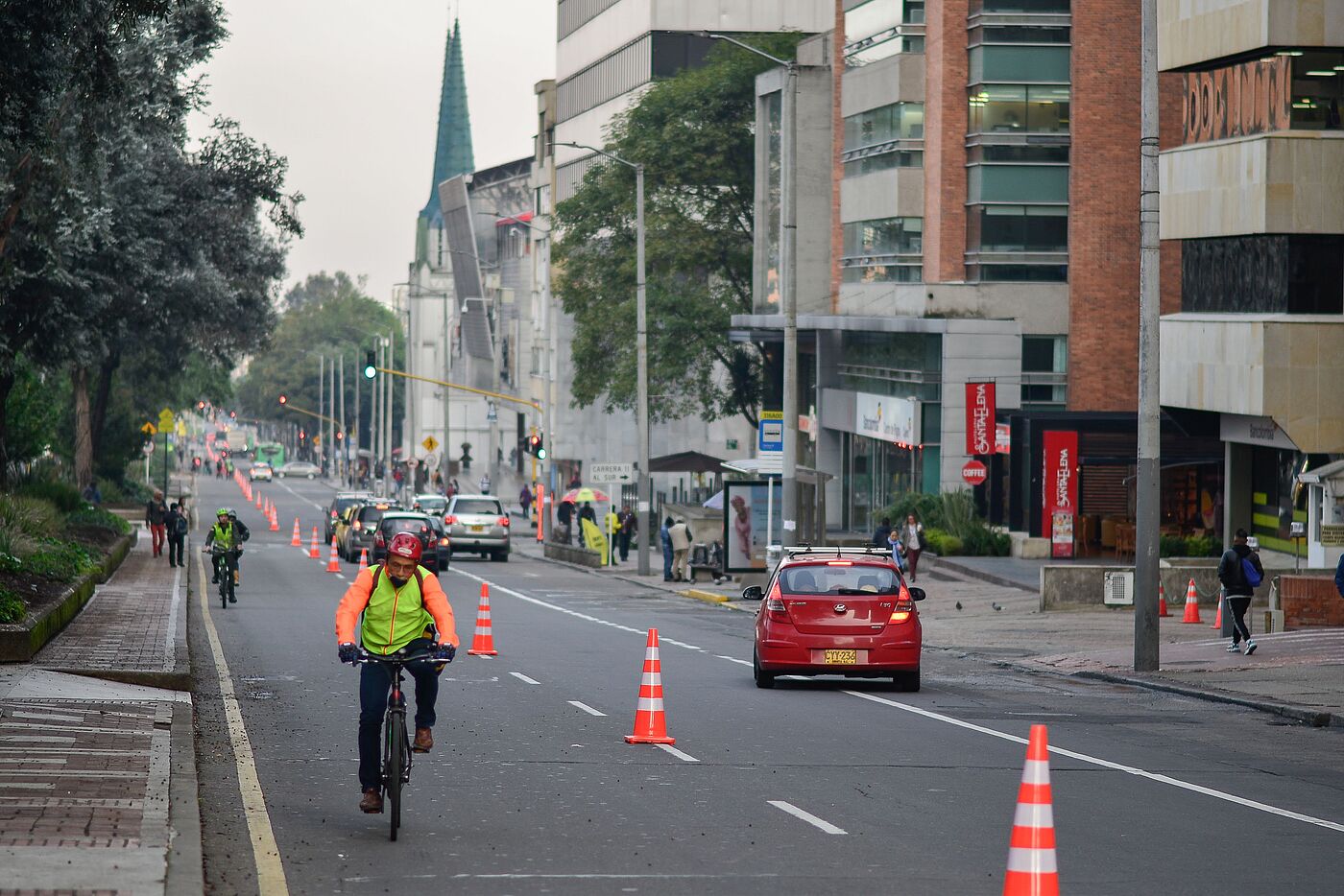 Pop-up-Bike-Lanes in Bogotá