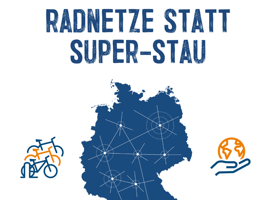 Sharepic Radnetze statt Super-Stau für Instagram und Facebook Sharepic Radnetze statt Super-Stau für Instagram und Facebook