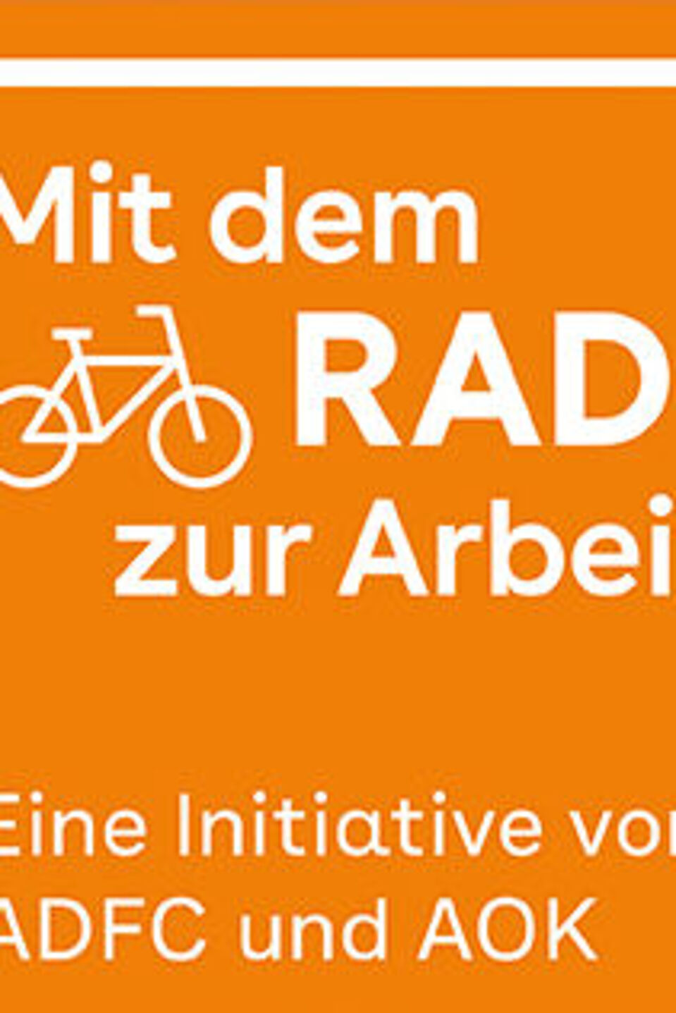MdRzA Logo Logo der Aktion Mit dem Rad zur Arbeit von ADFC und AOK.