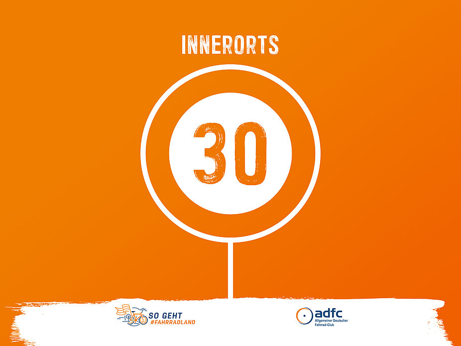 ADFC Tempo 30 Schild Tempo 30
