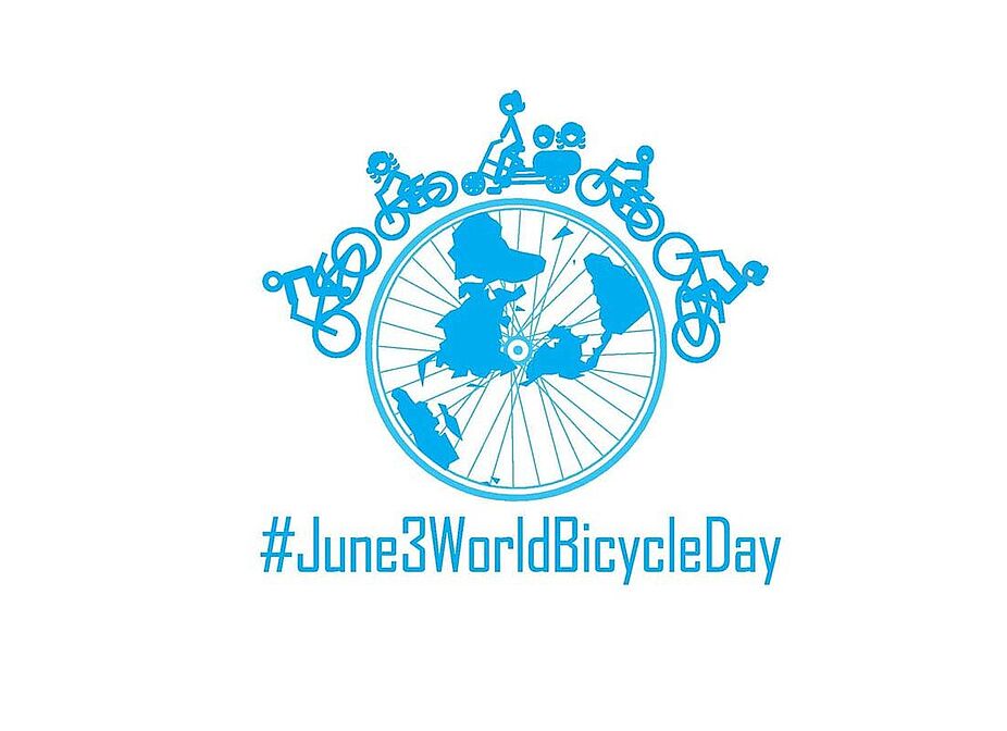World Bicycle Day Logo des Weltfahrradtag