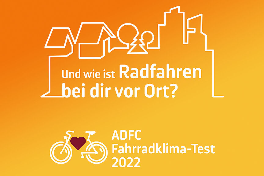 Fahrradklima-Test 2022 Keyvisual ADFC-Fahrradklima-Test 2022