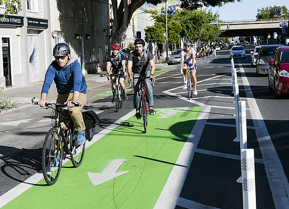 Protected Bikelane in Chicago