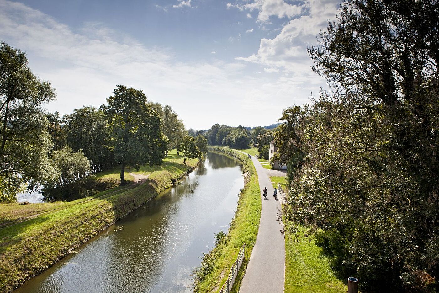 Radfahren am Kanal