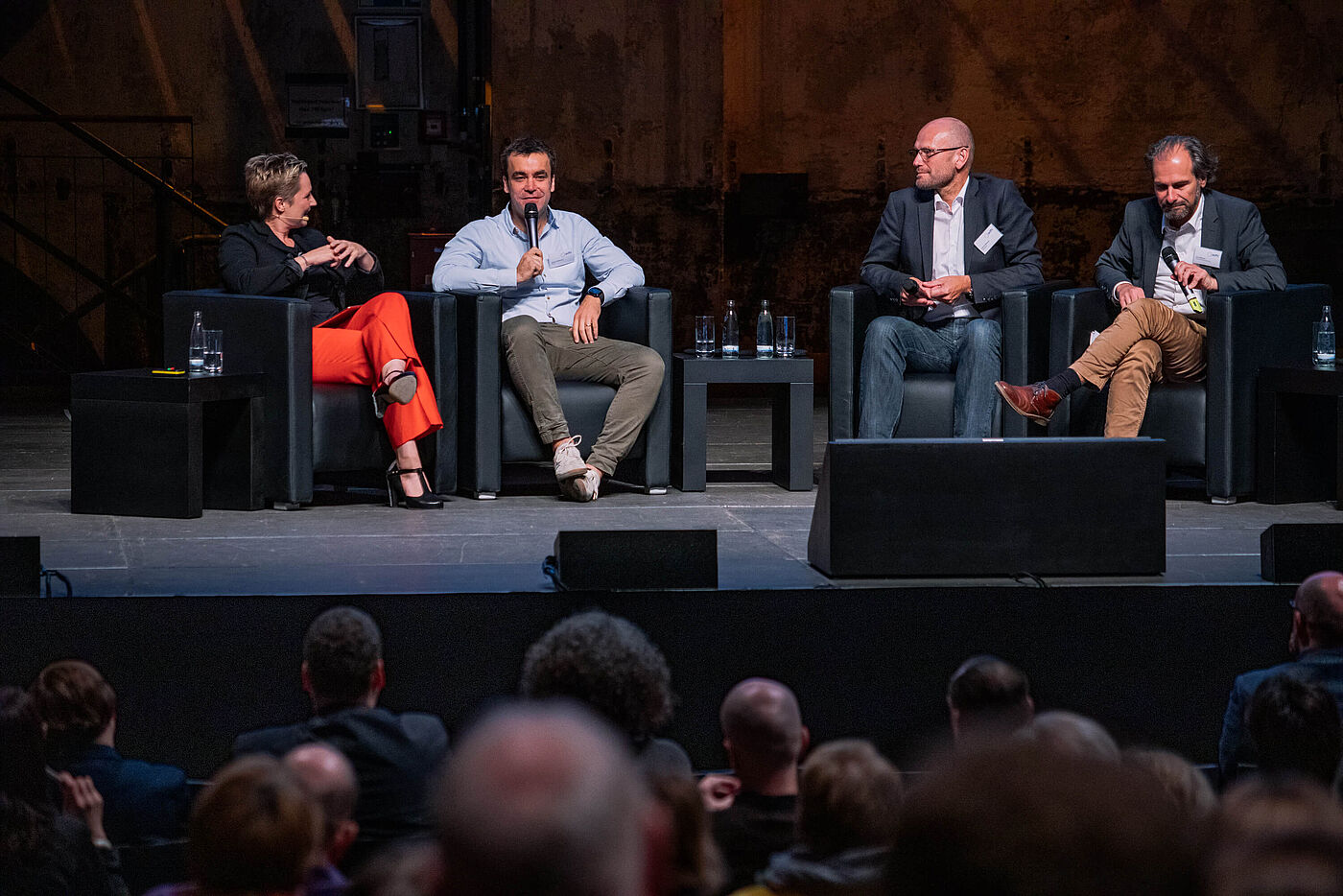 Zum Abschluss diskutierten Markus Hallermann, Geschäftsführer der komoot GmbH, Hartmut Wimmer, Geschäftsführer der Outdooractice GmbH und Jan Hoffmann von der TMB Tourismus-Marketing Brandenburg GmbH unterschiedliche Ansätze der digitalen Radroutenplanung.
