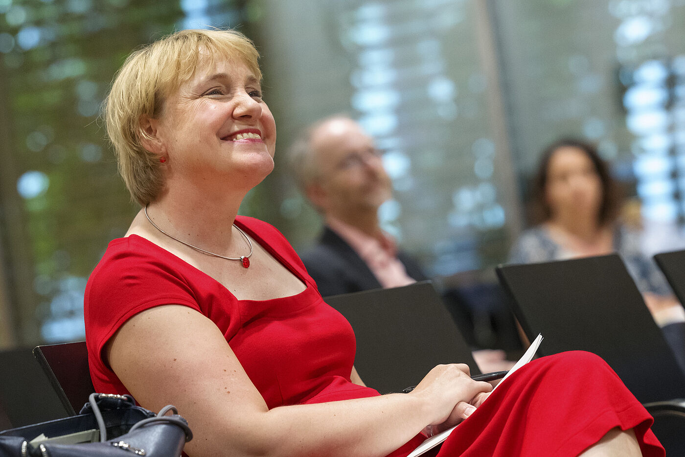 Im Bild: Karola Lambeck (Radverkehrsbeauftragte des Bundesverkehrsministeriums)