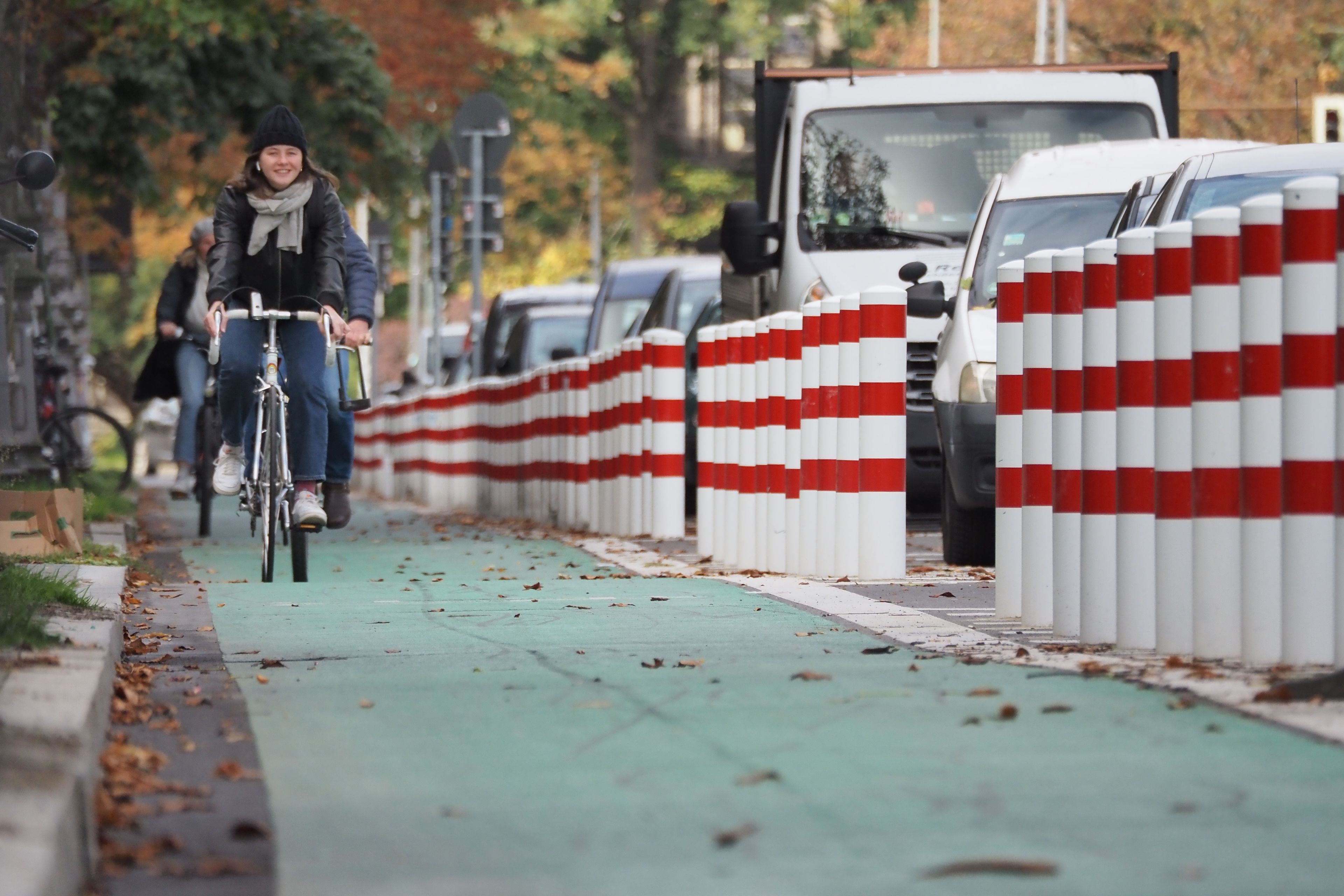 Geschützter Radfahrstreifen