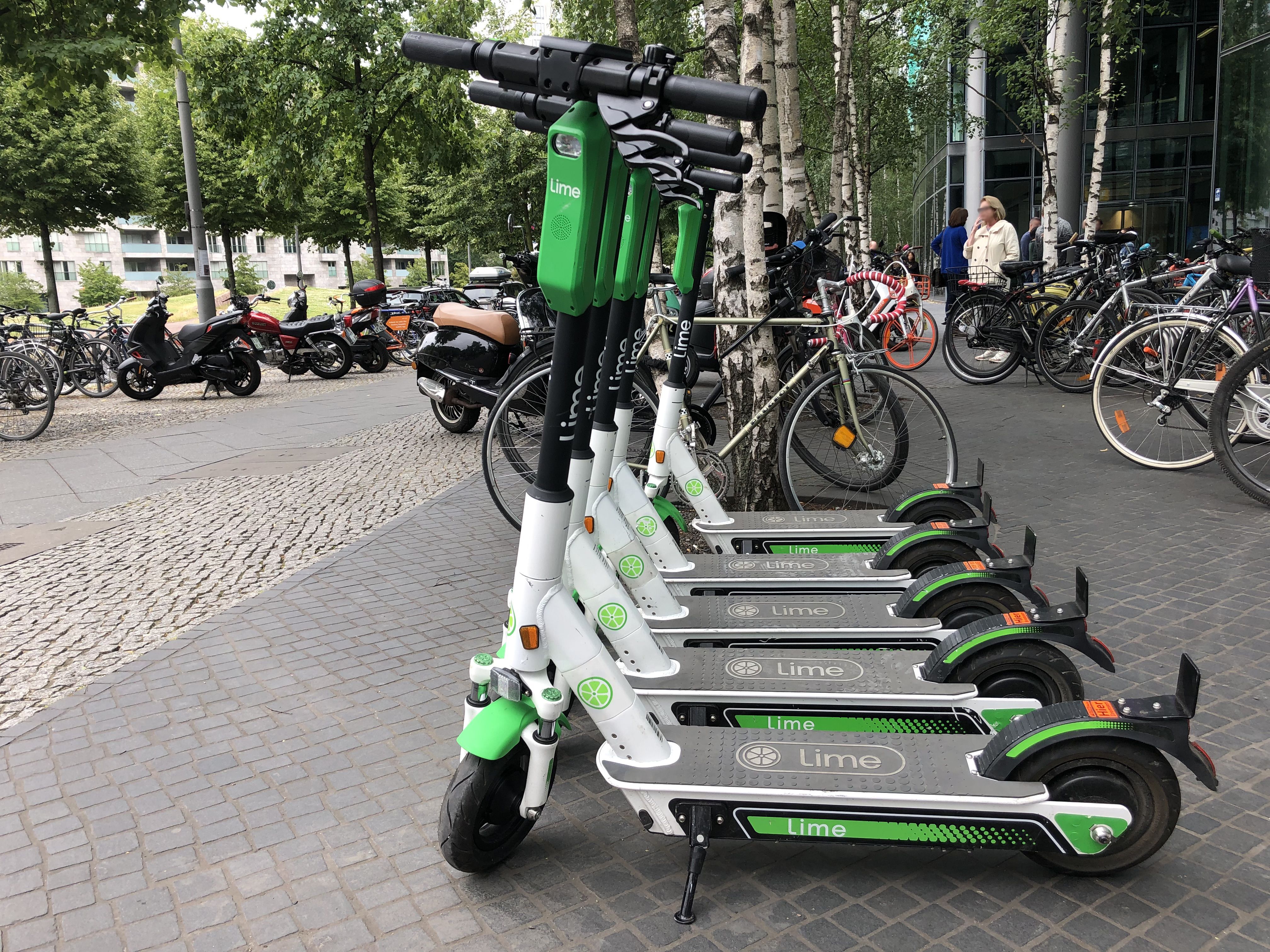 E-Scooter zum Leihen in Berlin.