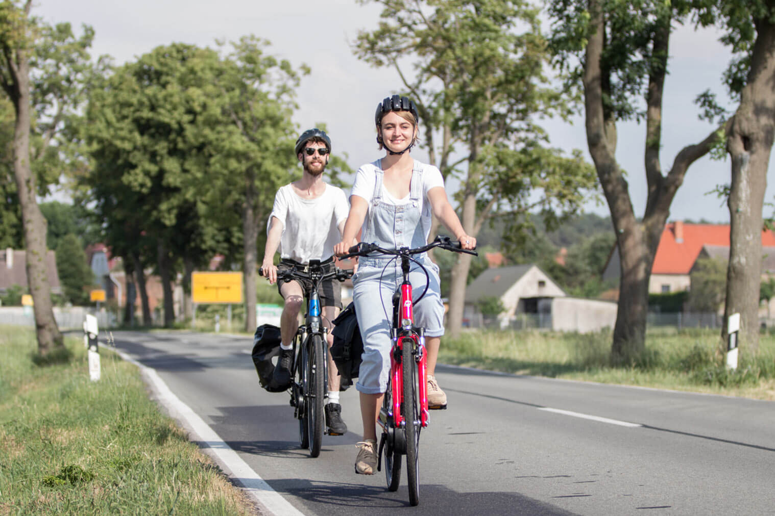 Auf dem Land Radfahren